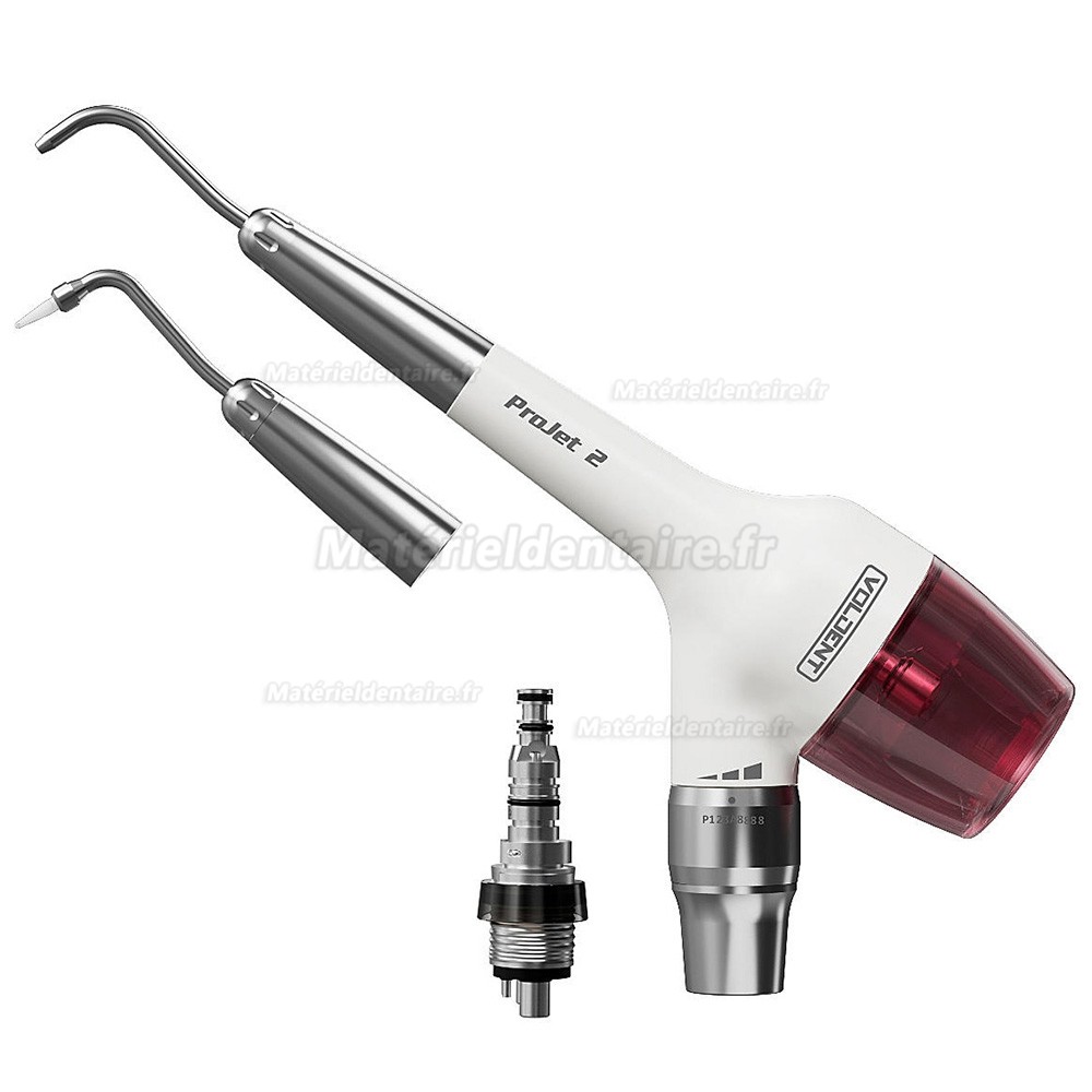 Aéropolisseur jet d’air dentaire Voldent ProJet (pièce à main supragingival + sousgingival)